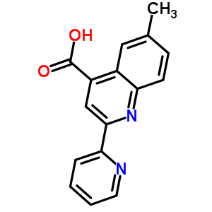 6-Methyl-2-pyridin-2-ylquinoline-4-carboxylic acid Structure,5110-01-0Structure