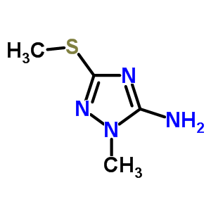 1-Methyl-3-(methylthio)-1h-1,2,4-triazol-5-amine Structure,51108-35-1Structure