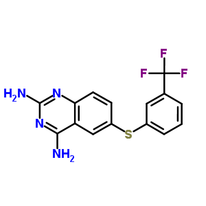 2,4-Quinazolinediamine, 6-[[3-(trifluoromethyl)phenyl]thio]- Structure,51123-99-0Structure