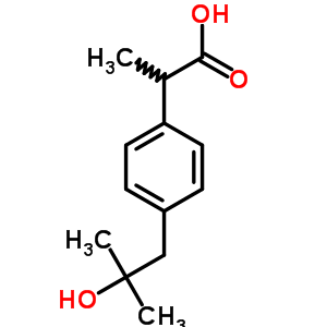 2-[4-(2-Hydroxy-2-methylpropyl)phenyl]propionic acid Structure,51146-55-5Structure