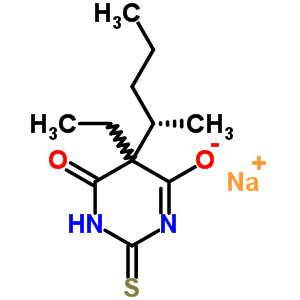 S-(-)-thiopental sodium Structure,51165-39-0Structure