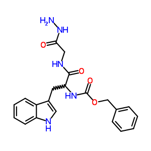 Benzyl n-[1-(hydrazinecarbonylmethylcarbamoyl)-2-(1h-indol-3-yl)ethyl]carbamate Structure,51186-67-5Structure