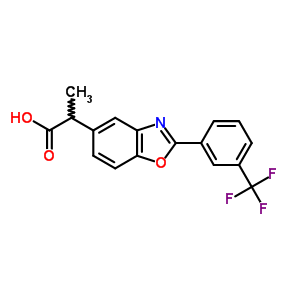 α-methyl-2-[3-(trifluoromethyl)phenyl ]-5-benzoxazoleacetic acid Structure,51234-70-9Structure