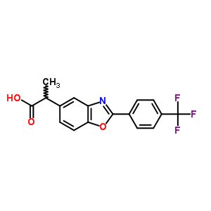 α-methyl-2-[4-(trifluoromethyl)phenyl ]-5-benzoxazoleacetic acid Structure,51234-73-2Structure