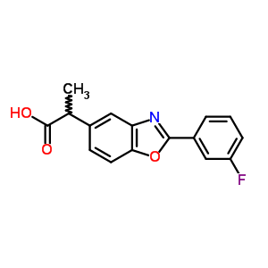 2-(3-Fluorophenyl)-α-methyl-5-benzoxazoleacetic acid Structure,51234-75-4Structure