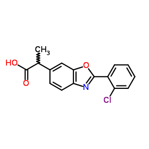 2-(2-Chlorophenyl)-α-methyl-6-benzoxazoleacetic acid Structure,51234-79-8Structure