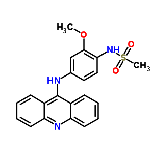 N-(4-(9-acridinylamino)-2-methoxyphenyl)methanesulfonamide methanesulfonate Structure,51264-17-6Structure