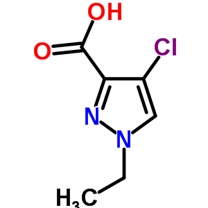 4-Chloro-1-ethyl-1H-pyrazole-3-carboxylic acid Structure,512810-20-7Structure