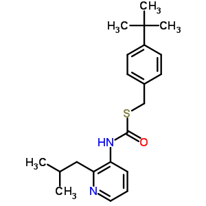 S-((4-(1,1-dimethylethyl)phenyl)methyl) o-(2-methylpropyl) 3-pyridinylcarbonimidothioate Structure,51308-65-7Structure