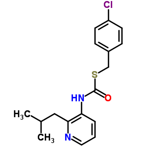 S-((4-chlorophenyl)methyl) o-(2-methylpropyl) 3-pyridinylcarbonimidothioate Structure,51308-78-2Structure