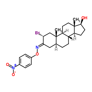 2Alpha-bromo-17beta-hydroxy-5alpha-androstan-3-one o-(4-nitrophenyl)oxime Structure,51354-34-8Structure