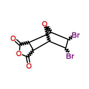 5,6-Dibromo-7-oxabicyclo[2.2.1]heptane-2,3-dicarboxylic anhydride Structure,51371-59-6Structure