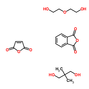 Phthalic anhydride, maleic acid, diethylene glycol, neopentyl glycol polymer Structure,51394-70-8Structure