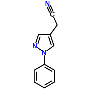 (1-Phenyl-1h-pyrazol-4-yl)acetonitrile Structure,51412-23-8Structure