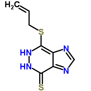 4H-imidazo[4,5-d]pyridazine-4-thione, 3,5-dihydro-7-(2-propen-1-ylthio)- Structure,5142-28-9Structure