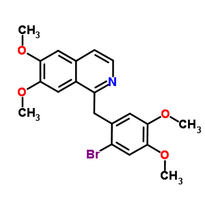 1-(2-Bromo-4,5-dimethoxybenzyl)-6,7-dimethoxyisoquinoline Structure,51449-10-6Structure