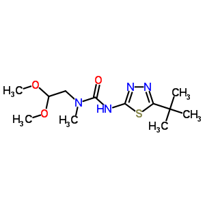 1-(2,2-Dimethoxyethyl)-1-methyl-3-(5-tert-butyl-1,3,4-thiadiazol-2-yl)urea Structure,51461-71-3Structure