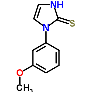 1-(3-Methoxyphenyl)-1h-imidazole-2-thiol Structure,51581-49-8Structure