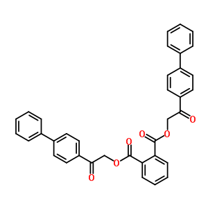 Bis[2-oxo-2-(4-phenylphenyl)ethyl] benzene-1,2-dicarboxylate Structure,5166-59-6Structure