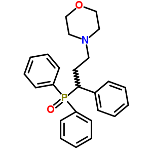 Diphenyl [α-(2-morpholinoethyl)benzyl ]phosphine oxide Structure,51713-17-8Structure