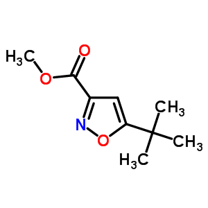 5-Tert-butyl-isoxazole-3-carboxylic acid methyl ester Structure,517870-22-3Structure