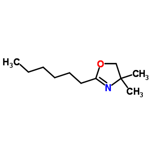 2-Hexyl-4,4-dimethyl-5h-1,3-oxazole Structure,51849-53-7Structure