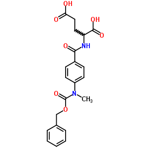 D-glutamic acid,n-[4-[methyl[(phenylmethoxy)carbonyl]amino]benzoyl]- Structure,51865-83-9Structure