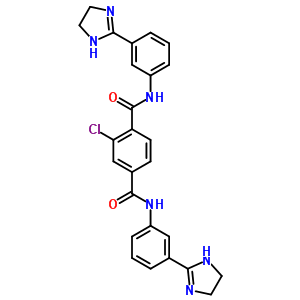 2-Chloro-n,n-bis[3-(4,5-dihydro-1h-imidazol-2-yl)phenyl]benzene-1,4-dicarboxamide Structure,5188-04-5Structure