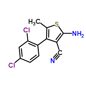 2-Amino-4-(2,4-dichlorophenyl)-5-methylthiophene-3-carbonitrile Structure,519016-78-5Structure