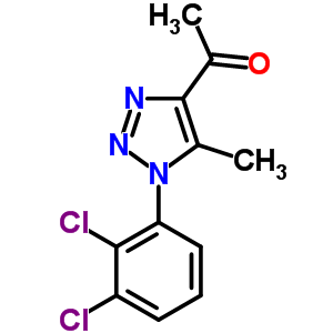 1-[1-(2,3-Dichlorophenyl)-5-methyl-1h-1,2,3-triazol-4-yl]ethan-1-one Structure,519056-56-5Structure