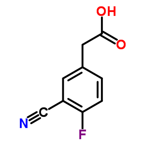 3-Cyano-4-fluorophenylacetic acid Structure,519059-11-1Structure