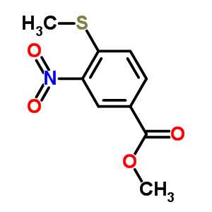 Methyl 4-(methylsulfanyl)-3-nitrobenzenecarboxylate Structure,51919-71-2Structure