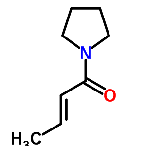 Pyrrolidine,1-(1-oxo-2-butenyl )- Structure,51944-65-1Structure