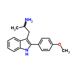 2-(P-methoxyphenyl )-α-methyl -1h-indole-3-ethanamine Structure,52019-02-0Structure