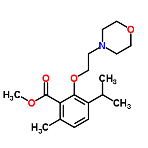 3-(2-Morpholinoethoxy)-p-cymene-2-carboxylic acid methyl ester Structure,52073-27-5Structure