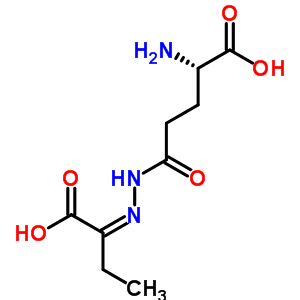 Alpha-ketobutyric acid gamma-glutamyl hydrazone Structure,52085-78-6Structure