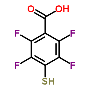 2,3,5,6-Tetrafluoro-4-mercaptobenzoic acid Structure,5211-44-9Structure