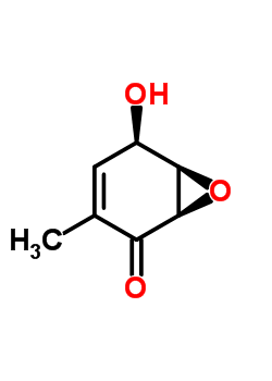 (1R,6r)-5-hydroxy-3-methyl-7-oxabicyclo[4.1.0]hept-3-en-2-one Structure,52146-62-0Structure