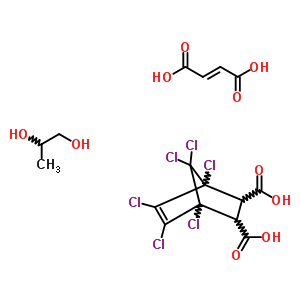 1,4,5,6,7,7-Hexachloro-bicyclo2.2.1hept-5-ene-2,3-dicarboxylic acid polymer with (2e)-2-butenedioic acid and 1,2-propanediol Structure,52182-13-5Structure