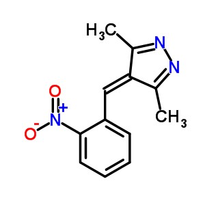 4H-pyrazole,3,5-dimethyl-4-[(2-nitrophenyl)methylene]- Structure,52182-88-4Structure