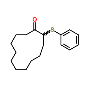 2-Phenylsulfanylcyclododecan-1-one Structure,52190-43-9Structure