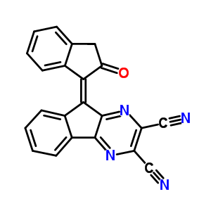 9-(2,3-Dihydro-2-oxo-1h-inden-1-ylidene)-9h-indeno[1,2-b]pyrazine-2,3-dicarbonitrile Structure,52197-19-0Structure