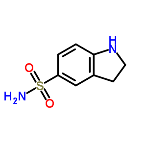 2,3-Dihydro-1H-indole-5-sulfonic acid amide Structure,52206-06-1Structure