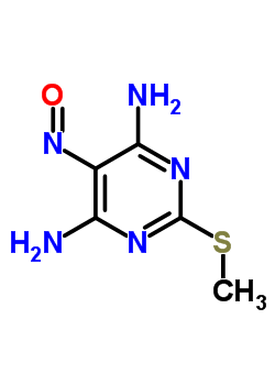 2-Methylsulfanyl-5-nitroso-pyrimidine-4,6-diamine Structure,52222-43-2Structure