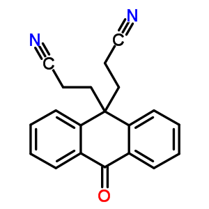 3-[9-(2-Cyanoethyl)-10-oxo-anthracen-9-yl]propanenitrile Structure,52236-45-0Structure