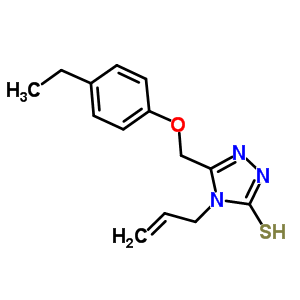 4-Allyl-5-[(4-ethylphenoxy)methyl]-4H-1,2,4-triazole-3-thiol Structure,522606-41-3Structure