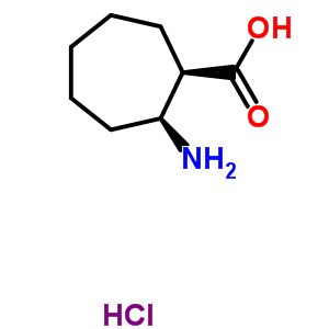 (1R,2s)-(-)-2-aminocycloheptanecarboxylic acid hydrochloride Structure,522644-07-1Structure