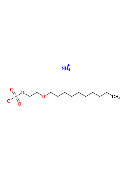 Polyethylene glycol decyl ether sulfate, ammonium salt Structure,52286-19-8Structure