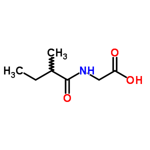 N-(2-methyl-1-oxobutyl)-glycine Structure,52320-67-9Structure