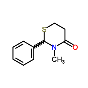 4H-1,3-thiazin-4-one, tetrahydro-3-methyl-2-phenyl- Structure,52334-98-2Structure